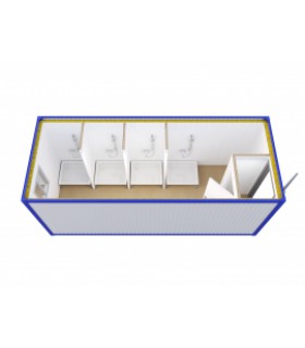 Блок-контейнер сантехнический с душевыми кабинками